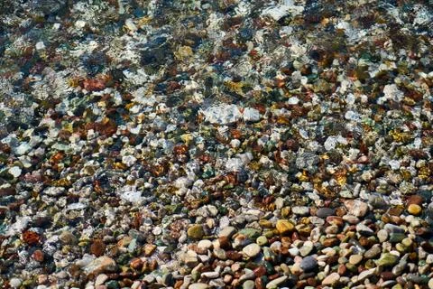 Pebble stone close up and background Stock Photos