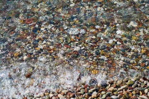 Pebble stone close up and background Stock Photos