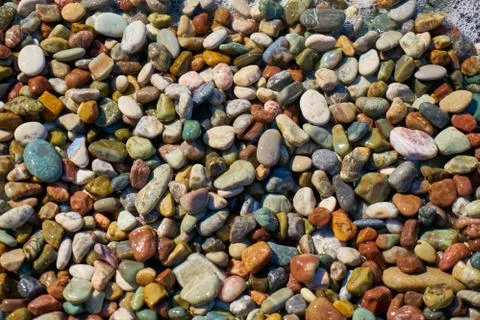 Pebble stone close up and background Foto stock