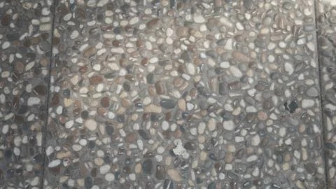 A pebble stone floor texture Stock Photos