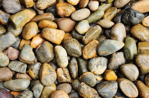Pebble stones background Stock Photos