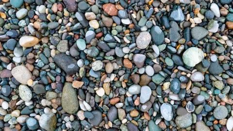Pebble stones background texture Stock Photos