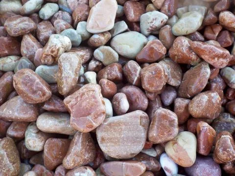 Pebble stones close up. Stock Photos