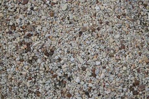 Pebble textures and patterns natural environment close-up earthy elements d.. 库存照片