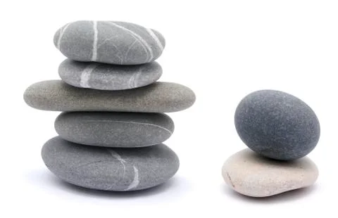 Pebble towers Stock Photos