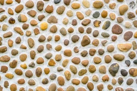 Pebble wall Stock Photos