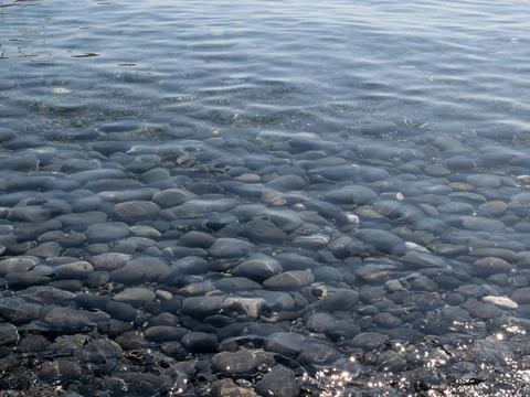 Pebble with water Stock Photos