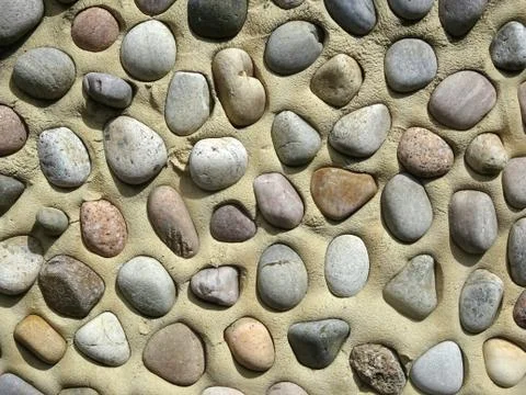 Pebbled Wall Background Stock Photos