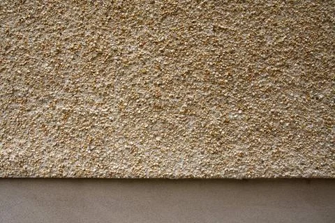 Pebbledash and concrete wall render Pebbledash and concrete wall render, b... Stock Photos