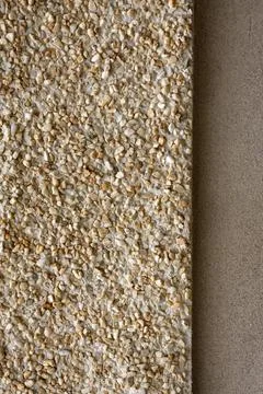 Pebbledash and concrete wall render Pebbledash and concrete wall render, b... Fotos de archivo