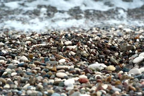 Pebbles on the beach of Antalya Stock-Fotos