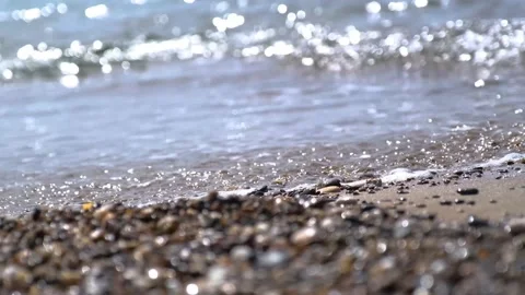 Pebbles on beach, close up Stock-Footage 185490023