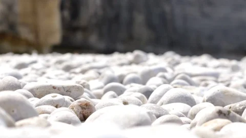 Pebbles on beach Stock Footage 92360198