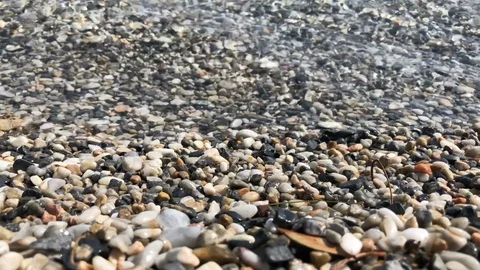 Pebbles on the beach Stock Footage 99719821