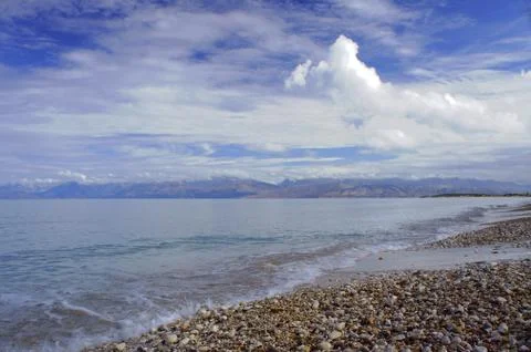 Pebbles on beach Stock Photos