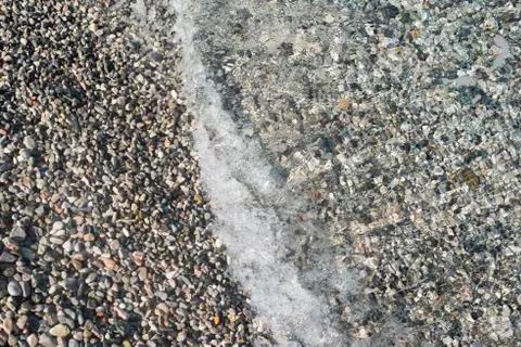 Pebbles beach Stock Photos