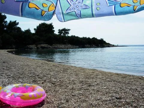 Pebbles beach Stock Photos