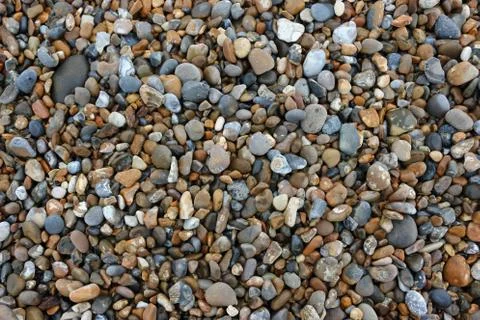 Pebbles on a beach Stock Photos