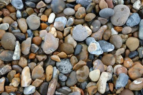 Pebbles on a beach Stock Photos