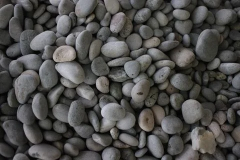 Pebbles on the Beach with shallow depth-of-field Stock Photos