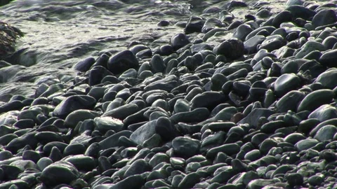 Pebbles on the beach, St. John, USVI Stock Footage 72571435