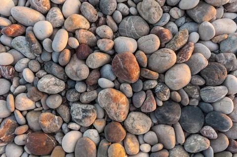 Pebbles on the bech Stock Photos