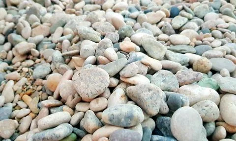 Pebbles on the coast Stock Photos
