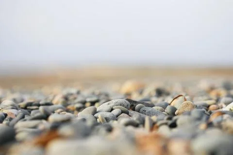 The pebbles on the Cyprus beach Stock Photos
