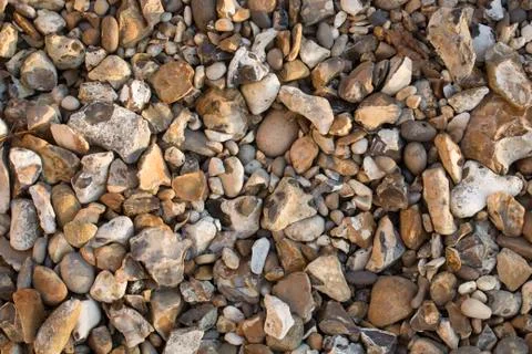 Pebbles of different shapes Foto stock