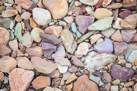 Pebbles on a dry river bed. flinders ranges. south australia Stock Photos