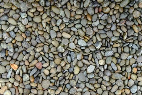 Pebbles on the ground, background.. Stock-Fotos