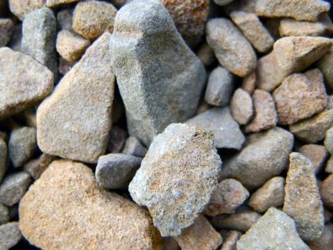 Pebbles on the ground Foto stock