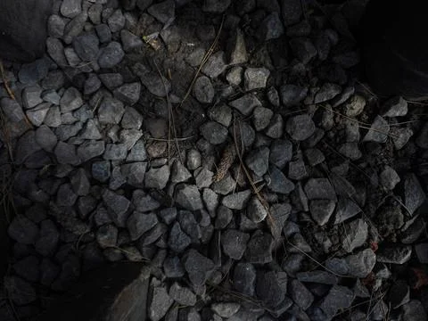 Pebbles on the ground Stock Photos