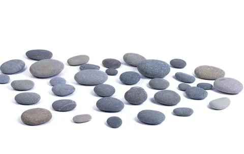 Pebbles isolated Stock Photos