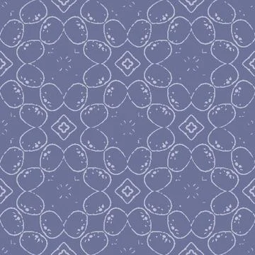 Pebbles ornament seamless vector pattern Stock Illustration