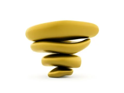 Pebbles rendered Stock Illustration