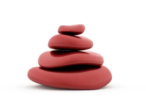 Pebbles rendered Stock Illustration