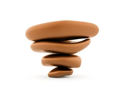 Pebbles rendered Stock Illustration