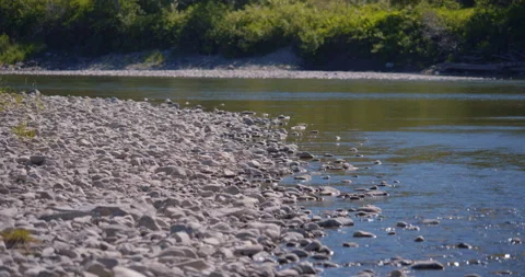 Pebbles by the river 2 Stock Footage 130922469