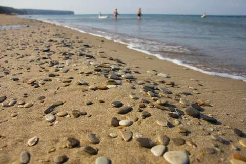 Pebbles in the Sand Foto stock
