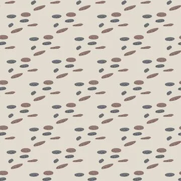 Pebbles seamless pattern. Beautiful texture gravel for fabric design. Repeate Stock Illustration