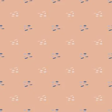 Pebbles seamless pattern. Beautiful texture gravel for fabric design. Repeate Stock Illustration