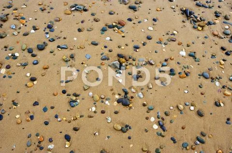 Pebbles On Shore, Full Frame