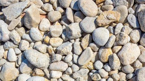 Pebbles on the shore Stock Photos