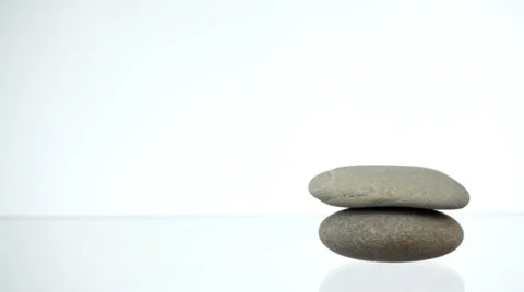 Pebbles stack Stock Footage 22562377