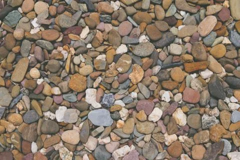 Pebbles stone background Stock Photos