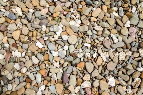 Pebbles stone background Stock Photos