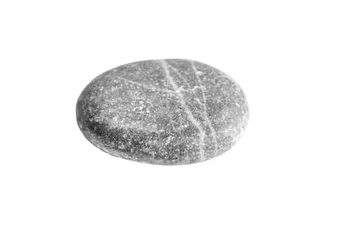 Pebbles stone, isolated on white background, sea pebble Stock Photos