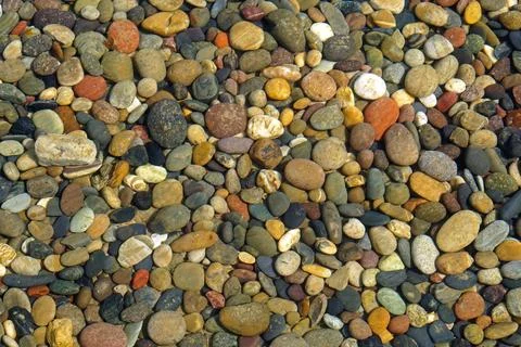 Pebbles under water Stock Photos