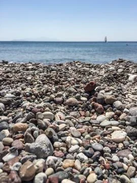 A pebbly beach Stock Photos
